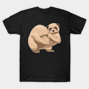 Ferret Musician Flute Music T-Shirt